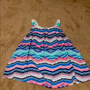 Chevron pattern tank top